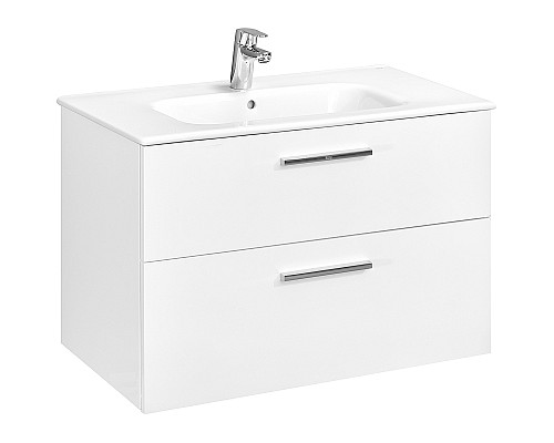 Тумба под раковину Roca Victoria 80 A857470806 подвесная Белый глянец