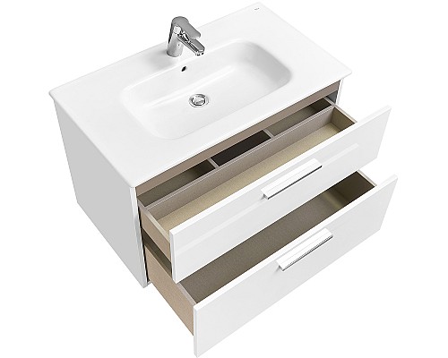 Тумба под раковину Roca Victoria 80 A857470806 подвесная Белый глянец