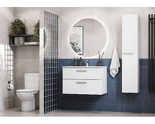 Тумба под раковину Roca Victoria 80 A857470806 подвесная Белый глянец