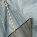 Шторка на ванну Maybah Glass 300x1400 в узком профиле Золото стекло бронзовое матовое