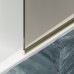 Шторка на ванну Maybah Glass 300x1400 в узком профиле Золото стекло бронзовое матовое