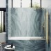 Шторка на ванну Maybah Glass 300x1400 в узком профиле Золото стекло сатиновое