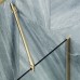 Шторка на ванну Maybah Glass 300x1400 в узком профиле Золото стекло сатиновое