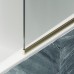 Шторка на ванну Maybah Glass 300x1400 в узком профиле Золото стекло сатиновое