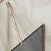 Шторка на ванну Maybah Glass 300x1400 в узком профиле Бронза стекло графитовое матовое
