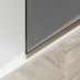 Шторка на ванну Maybah Glass 300x1400 в узком профиле Бронза стекло графитовое матовое