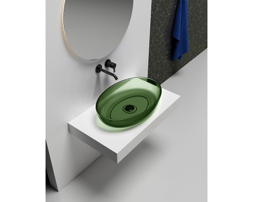 Раковина-чаша Abber Kristall 60 AT2801Emerald Зеленая