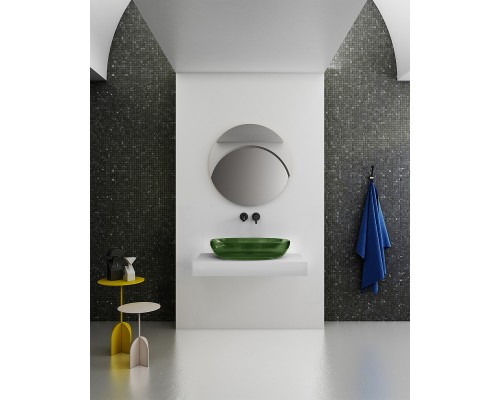 Раковина-чаша Abber Kristall 60 AT2801Emerald Зеленая