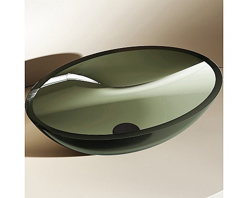 Раковина-чаша Abber Kristall 50 AT2802Vesuvian Оливковая
