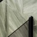 Шторка на ванну Maybah Glass 500x1400 поворотная на монопетле Черный стекло бронзовое матовое