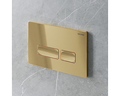 Клавиша смыва Grossman Pragma 700.K31.03.300.300 Золото глянцевое