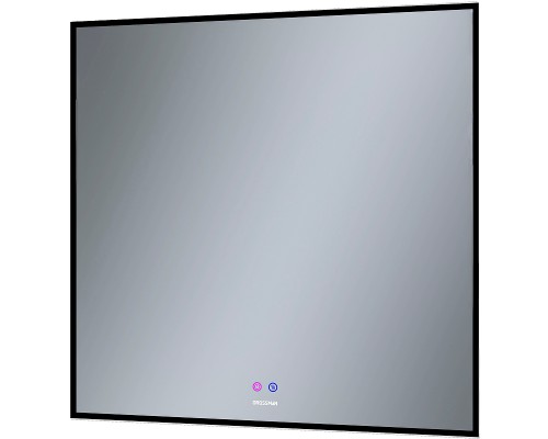 Зеркало Grossman Pragma-норма Black 80 1880802 с подсветкой Черное с сенсорным выключателем и подогревом