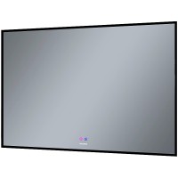 Зеркало Grossman Pragma-норма Black 100 18100802 с подсветкой Черное с сенсорным выключателем и подогревом