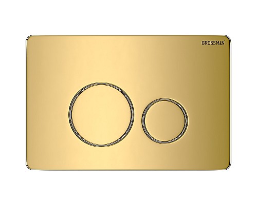 Клавиша смыва Grossman Style 700.K31.05.30M.30M Золото глянцевое