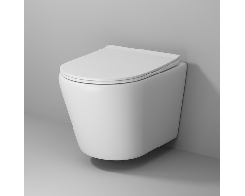 Унитаз Grossman Fly GR-4478MS подвесной Белый матовый с сиденьем Микролифт