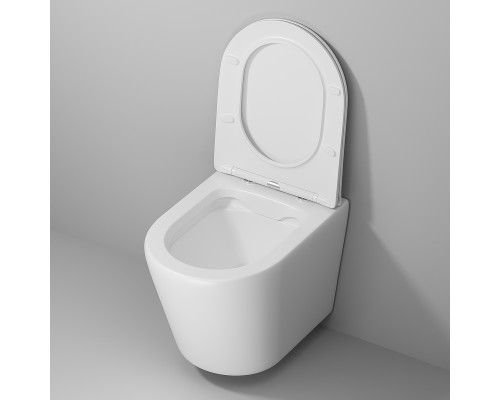 Унитаз Grossman Fly GR-4478MS подвесной Белый матовый с сиденьем Микролифт