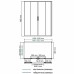 Душевой уголок WasserKRAFT Lippe 150x90 профиль Серебристый стекло прозрачное