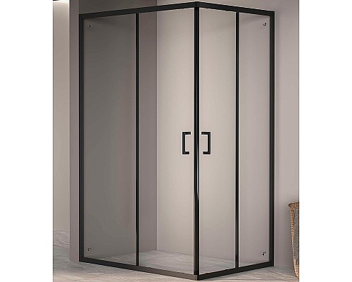 Душевой уголок RGW Passage PA-040B 100x90 3508104090-14 профиль Черный стекло прозрачное