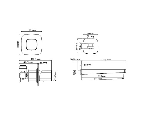 Смеситель для раковины WasserKRAFT Saale A9551.316 Белый матовый