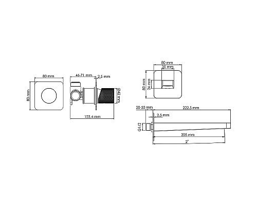 Смеситель для раковины WasserKRAFT Ems A7651.305 Золото глянцевое