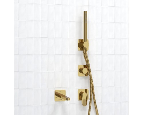 Смеситель для ванны WasserKRAFT Neckar A2151.277.279.280.197.281 Золото глянцевое