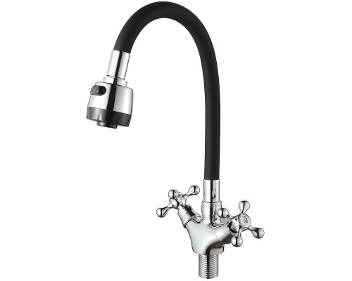Смеситель для кухни D-Lin D153810-1T Хром Черный