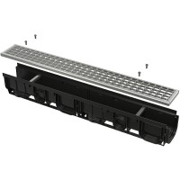 Душевой лоток Alcaplast с решеткой Хром