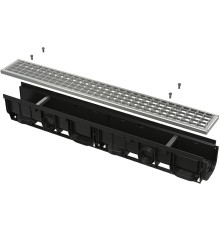 Душевой лоток Alcaplast с решеткой Хром