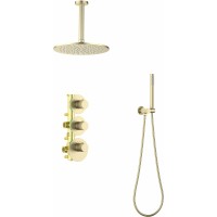 Душевая система Timo Saona SX-2399/17SM с термостатом Золото матовое