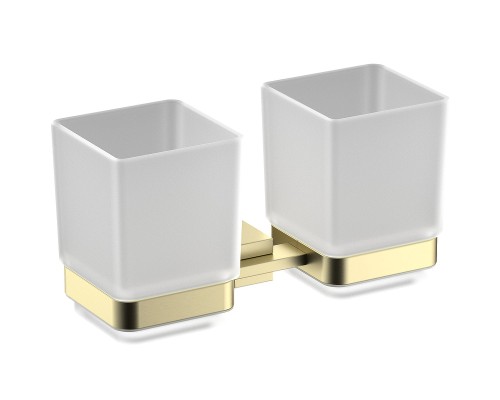 Стакан для зубных щеток Timo Selene 17034/17 двойной Золото матовое