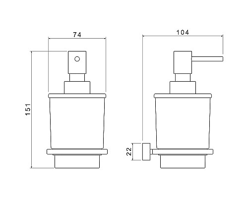 Дозатор для жидкого мыла Timo Torne 43139/00 Хром