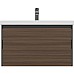 Тумба под раковину Cersanit Grande 80 64760 подвесная Черная Орех