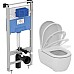 Комплект унитаза с инсталляцией Ideal Standard ProSys Blend Сurve M374901 с сиденьем Микролифт