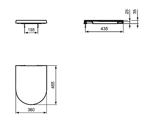 Комплект унитаза с инсталляцией Ideal Standard ProSys Blend Сurve M374901 с сиденьем Микролифт