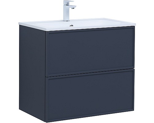 Тумба под раковину Aquanet Арт 75 313265 подвесная Маренго