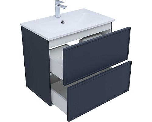 Тумба под раковину Aquanet Арт 75 313265 подвесная Маренго