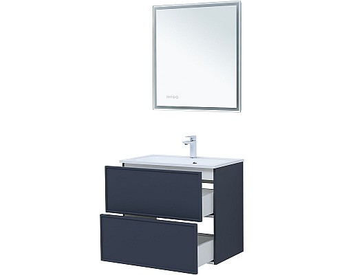 Тумба под раковину Aquanet Арт 75 313265 подвесная Маренго