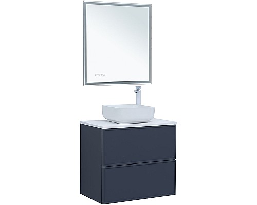 Тумба под раковину Aquanet Арт 75 313265 подвесная Маренго