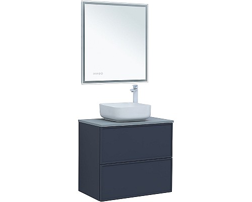 Тумба под раковину Aquanet Арт 75 313265 подвесная Маренго