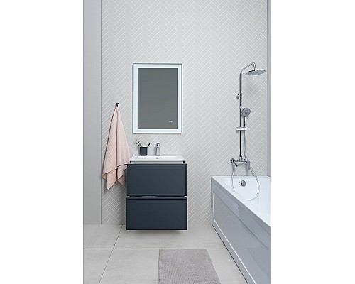 Тумба под раковину Aquanet Арт 75 313265 подвесная Маренго