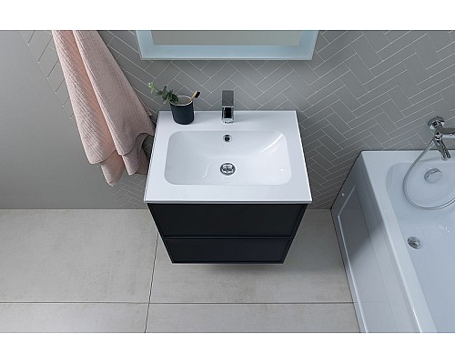 Тумба под раковину Aquanet Арт 75 313265 подвесная Маренго