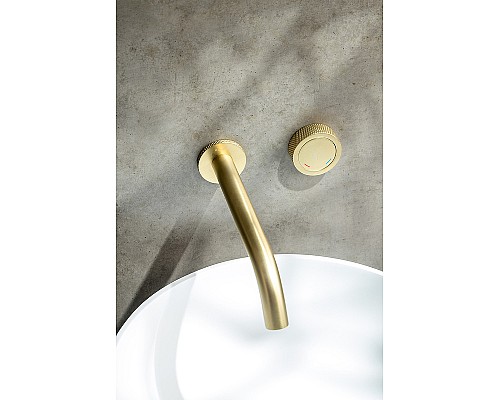 Смеситель для раковины Boheme Tech 158/2-MG Золото матовое
