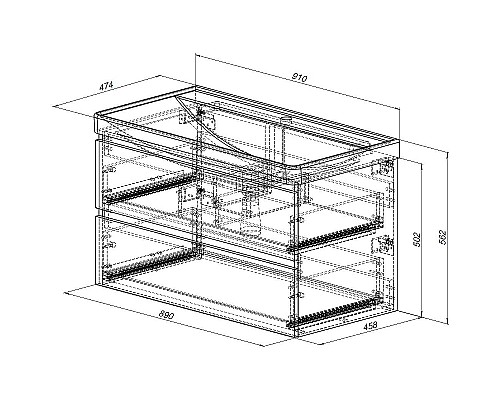 Тумба с раковиной Aquanet Вега 90 327998 подвесная Белый глянец