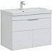 Тумба с раковиной Aquanet Ирис new 80 312430 подвесная Белый глянец