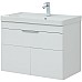 Тумба с раковиной Aquanet Ирис new 80 312430 подвесная Белый глянец