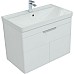 Тумба с раковиной Aquanet Ирис new 80 312430 подвесная Белый глянец