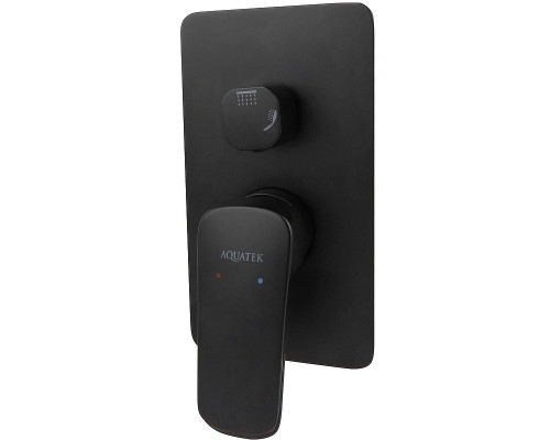 Душевая система Aquatek Вега AQ1074MB Черная матовая