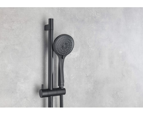 Душевая система Aquatek Вега AQ1074MB Черная матовая