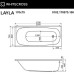 Акриловая ванна Whitecross Layla 170x75 с гидромассажем