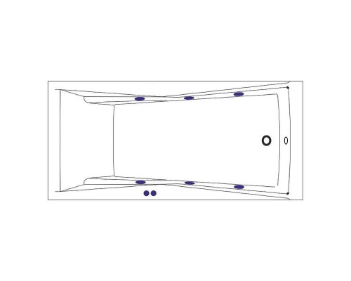 Акриловая ванна Whitecross Palace 170x75 0104.170075.100.SOFT.WH с гидромассажем